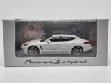 Genuine 2014 Porsche Panamera S Series 2 E-Hybrid White 1:43 Scale by Minichamps - New