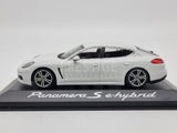 Genuine 2014 Porsche Panamera S Series 2 E-Hybrid White 1:43 Scale by Minichamps - New