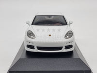 Genuine 2014 Porsche Panamera S Series 2 E-Hybrid White 1:43 Scale by Minichamps - New