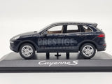 Genuine 2015 Porsche Cayenne S (958) E2 II Dark Blue 1:43 Scale by Minichamps - New