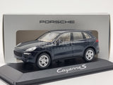 Genuine 2015 Porsche Cayenne S (958) E2 II Dark Blue 1:43 Scale by Minichamps - New