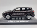 Genuine 2014 Porsche Cayenne (958) E2 II Diesel Mahogany 1:43 Scale by Minichamps - New