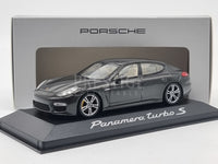 Genuine 2014 Porsche Panamera Turbo S Series 2 Grey 1:43 Scale by Minichamps - New