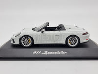 Genuine 2019 Porsche 911 Speedster White 991 II 1:43 Scale by Spark - New