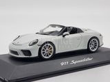 Genuine 2019 Porsche 911 Speedster White 991 II 1:43 Scale by Spark - New