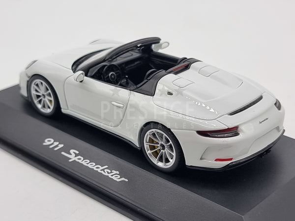 Genuine 2019 Porsche 911 Speedster White 991 II 1:43 Scale by