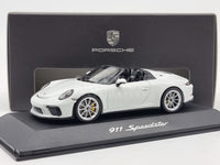 Genuine 2019 Porsche 911 Speedster White 991 II 1:43 Scale by Spark - New