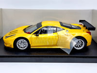 Hot Wheels Ferrari 458 Italia GT2 Yellow 1:18 Scale - New