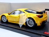 Hot Wheels Ferrari 458 Italia GT2 Yellow 1:18 Scale - New