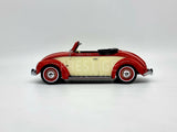 KK Scale 1949 Volkswagen VW 1200 Hebmuller Beetle Red/Cream 1:18 Scale - New