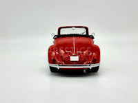 KK Scale 1949 Volkswagen VW 1200 Hebmuller Beetle Red/Cream 1:18 Scale - New