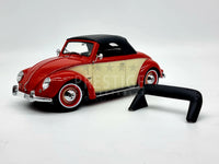 KK Scale 1949 Volkswagen VW 1200 Hebmuller Beetle Red/Cream 1:18 Scale - New