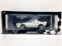 Read - Minichamps 1974 Lancia Stratos Plainbody White 1:18 Scale - New