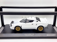 Read - Minichamps 1974 Lancia Stratos Plainbody White 1:18 Scale - New