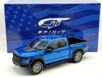 GT Spirit Ford F150 Raptor USA Exclusive Lightning Blue 1:18 Scale - Used