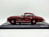 Minichamps 1955 Mercedes Benz 300 SL Gullwing Dark Red 1:18 Scale - New