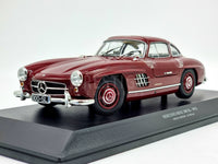 Minichamps 1955 Mercedes Benz 300 SL Gullwing Dark Red 1:18 Scale - New