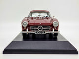 Minichamps 1955 Mercedes Benz 300 SL Gullwing Dark Red 1:18 Scale - New