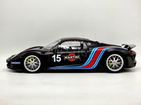 GT Spirit Porsche 918 Spyder Weissach Pack Martini Matte Black 1:12 Scale - New