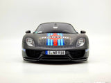 GT Spirit Porsche 918 Spyder Weissach Pack Martini Matte Black 1:12 Scale - New