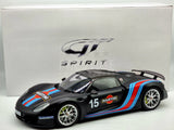 GT Spirit Porsche 918 Spyder Weissach Pack Martini Matte Black 1:12 Scale - New