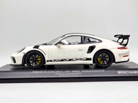 Minichamps 2019 Porsche 911 GT3 RS 991.2 Weissach White 1:18 Scale - New