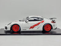 Spark Motorsport Porsche Cayman GT4 Clubsport White 1:18 Scale - New