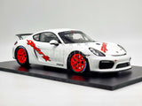 Spark Motorsport Porsche Cayman GT4 Clubsport White 1:18 Scale - New