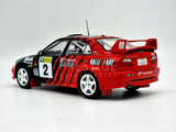 Triple 9 1999 Mitsubishi Lancer Evo VI Rally of Canberra Winner 1:18 Scale - New