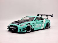 Solido 2020 Nissan R35 GTR Liberty Walk Kit 2.0 Teal 1:18 Scale - New