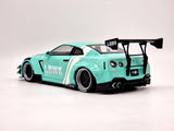 Solido 2020 Nissan R35 GTR Liberty Walk Kit 2.0 Teal 1:18 Scale - New