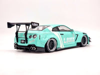 Solido 2020 Nissan R35 GTR Liberty Walk Kit 2.0 Teal 1:18 Scale - New