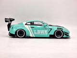 Solido 2020 Nissan R35 GTR Liberty Walk Kit 2.0 Teal 1:18 Scale - New