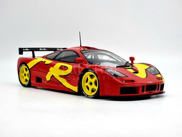  1996 McLaren F1 GTR Short Tail Launch Livery Red with Yellow  Graphics 1/18 Diecast Model Car by Solido S1804102 : Toys & Games