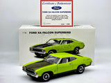 AUTOart Ford XA Falcon Superbird 302 Coupe Lime Glaze 1:18 Scale - Used