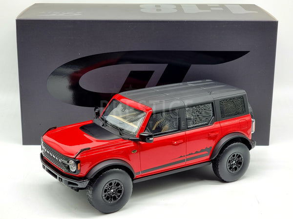 GT Spirit 2021 Ford Bronco 4 Door Wildtrack Race Red GT360 1:18 Scale - New