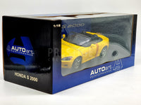 AUTOart NOS Honda S2000 LHD Gloss Yellow 73201 1:18 - New