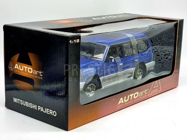 AUTOart NOS 1998 Mitsubishi Pajero LWB RHD Metallic Blue 77101 1:18 - –  PrestigeCollectables