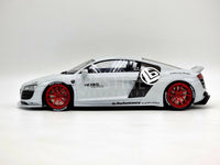 GT Spirit Audi R8 by LB Works Widebody Glacier White GT325 1:18 Scale - New