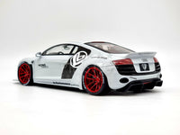 GT Spirit Audi R8 by LB Works Widebody Glacier White GT325 1:18 Scale - New