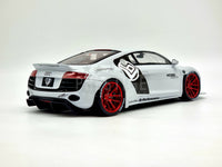 GT Spirit Audi R8 by LB Works Widebody Glacier White GT325 1:18 Scale - New