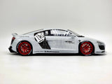 GT Spirit Audi R8 by LB Works Widebody Glacier White GT325 1:18 Scale - New