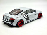 GT Spirit Audi R8 by LB Works Widebody Glacier White GT325 1:18 Scale - New