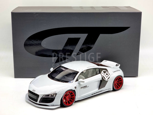 GT Spirit Audi R8 by LB Works Widebody Glacier White GT325 1:18 Scale - New