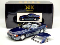 KK-Scale Mercedes Benz R129 SL500 Convertible & Hardtop Blue 1:18 - New