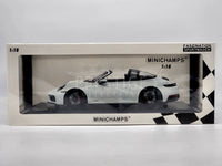 Minichamps 2021 Porsche 911 (992) Targa 4 GTS White 1:18 Scale - New