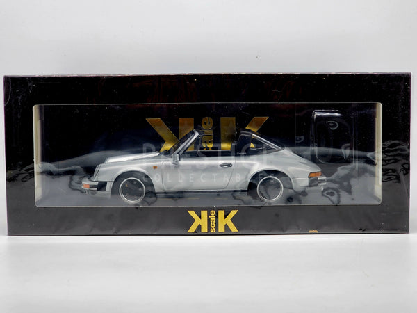 KK-Scale 1983 Porsche 911 SC Targa (No Roof) Silver 1:18 Scale