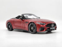 Genuine 2022 Mercedes Benz AMG SL63 4Matic+ Roadster (R232) Red 1:18 - New