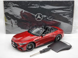 Genuine 2022 Mercedes Benz AMG SL63 4Matic+ Roadster (R232) Red 1:18 - New