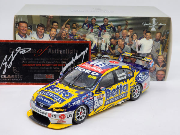 Classic Carlectables 2006 Ford BA Falcon Lowndes Bathurst Winner 1:18 - *SIGNED*